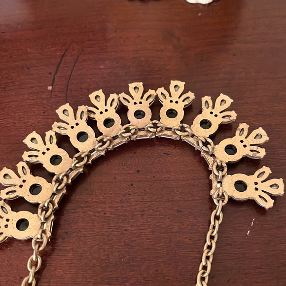 J.Crew black, clear and opal statement necklace - Picture 4 of 4